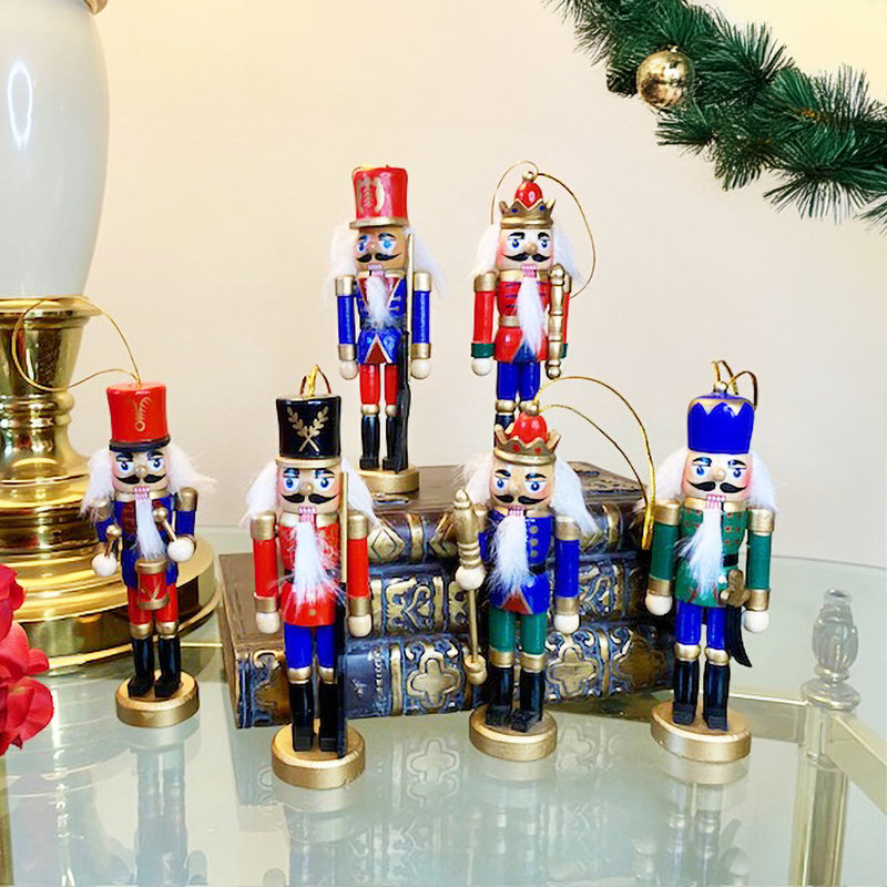 The Holiday Aisle® 5" King & Guard Nutcrackers, Set of 6 | Wayfair